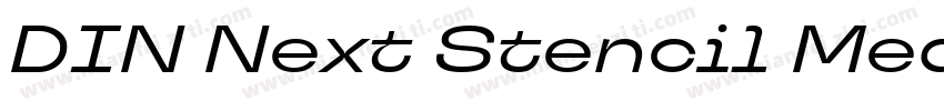 DIN Next Stencil Medium字体转换